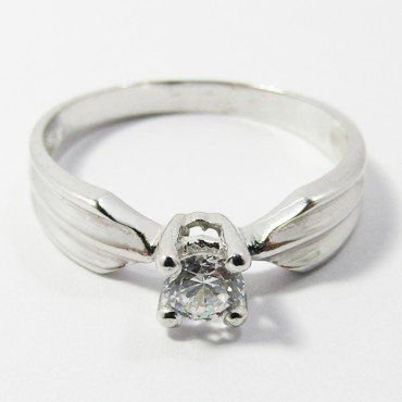 SORTIJA ORO BLANCO PIEDRA