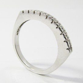 SORTIJA ORO BLANCO PIEDRA