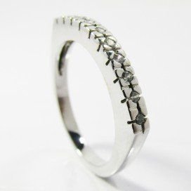 SORTIJA ORO BLANCO PIEDRA