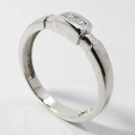SORTIJA ORO BLANCO PIEDRA