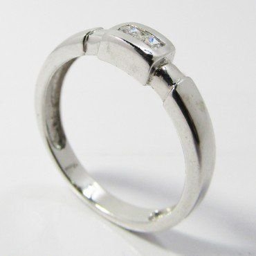SORTIJA ORO BLANCO PIEDRA