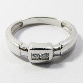 SORTIJA ORO BLANCO PIEDRA