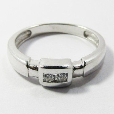 SORTIJA ORO BLANCO PIEDRA