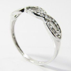 SORTIJA ORO BLANCO PIEDRA