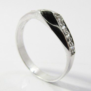 SORTIJA ORO BLANCO PIEDRA
