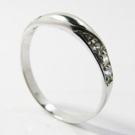 SORTIJA ORO BLANCO PIEDRA