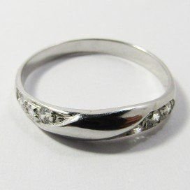 SORTIJA ORO BLANCO PIEDRA