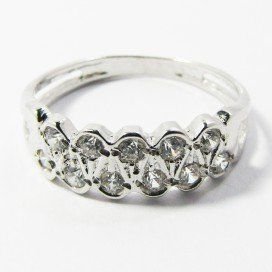 SORTIJA ORO BLANCO PIEDRA