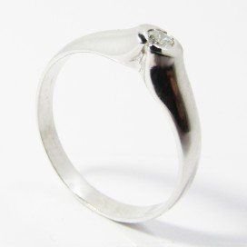 SORTIJA ORO BLANCO PIEDRA