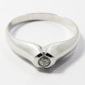 SORTIJA ORO BLANCO PIEDRA