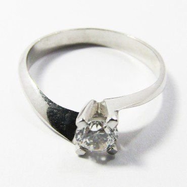 SORTIJA ORO BLANCO PIEDRA