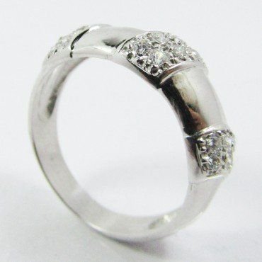 SORTIJA ORO BLANCO PIEDRA