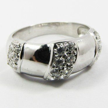 SORTIJA ORO BLANCO PIEDRA