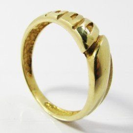 SORTIJA ORO AMARILLO MATIZADA