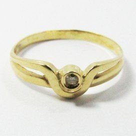 SORTIJA ORO AMARILLO BRILLANTES