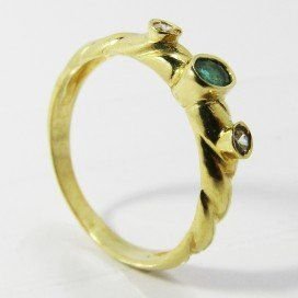 SORTIJA ORO AMARILLO PIEDRA