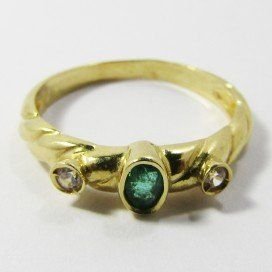 SORTIJA ORO AMARILLO PIEDRA