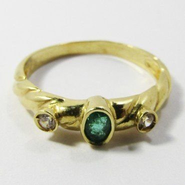 SORTIJA ORO AMARILLO PIEDRA