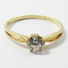 SORTIJA ORO AMARILLO PIEDRA