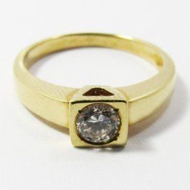 SORTIJA ORO AMARILLO PIEDRA