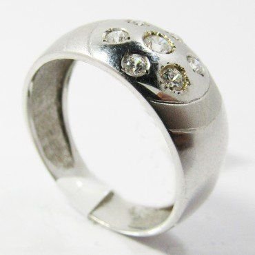 SORTIJA ORO BLANCO PIEDRA