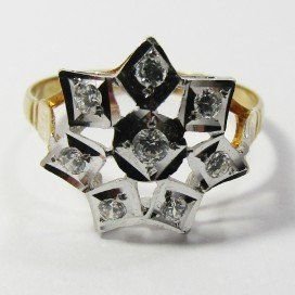 SORTIJA ORO BLANCO PIEDRA