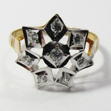 SORTIJA ORO BLANCO PIEDRA
