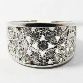 SORTIJA ORO BLANCO PIEDRA