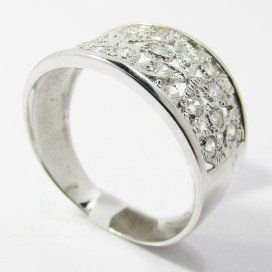 SORTIJA ORO BLANCO PIEDRA