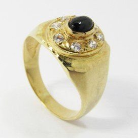 SORTIJA ORO AMARILLO PIEDRA