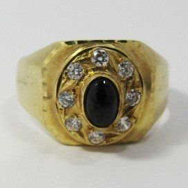 SORTIJA ORO AMARILLO PIEDRA