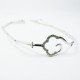 PULSERA SRA. ORO BLANCO ITALIANO PIEDRA