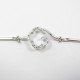 PULSERA SRA. ORO BLANCO ITALIANO PIEDRA