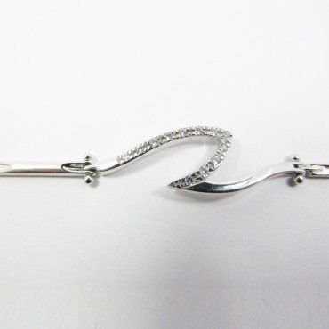 PULSERA SRA. ORO BLANCO ITALIANO PIEDRA