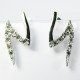 PENDIENTES ORO BLANCO ITALIANO PIEDRA