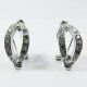 PENDIENTES ORO BLANCO PIEDRA