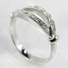 SORTIJA ORO BLANCO PIEDRA