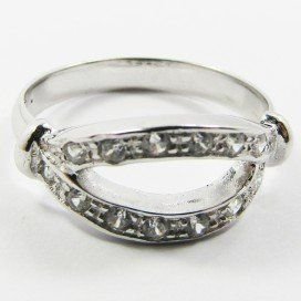 SORTIJA ORO BLANCO PIEDRA