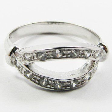SORTIJA ORO BLANCO PIEDRA