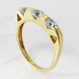 SORTIJA ORO AMARILLO ITALIANO PIEDRA