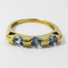 SORTIJA ORO AMARILLO ITALIANO PIEDRA