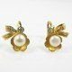 PENDIENTES NIÑA ORO AMARILLO PERLA