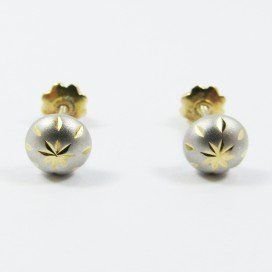 PENDIENTES NIÑA BICOLOR
