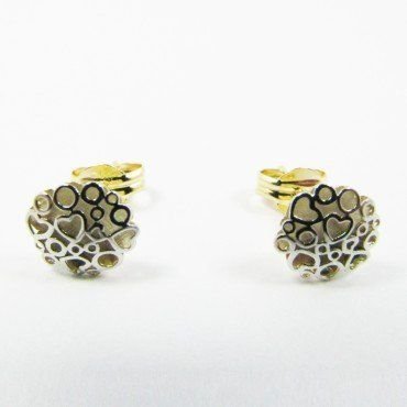 PENDIENTES NIÑA BICOLOR