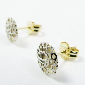 PENDIENTES NIÑA BICOLOR
