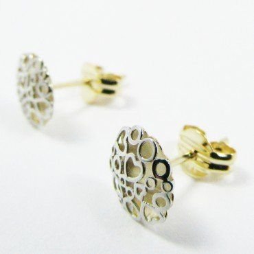 PENDIENTES NIÑA BICOLOR