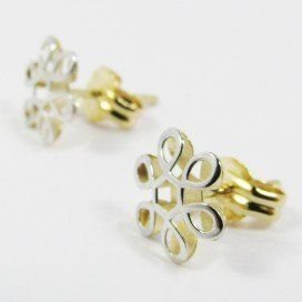 PENDIENTES NIÑA BICOLOR