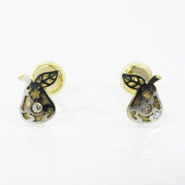 PENDIENTES NIÑA BICOLOR FETICHE