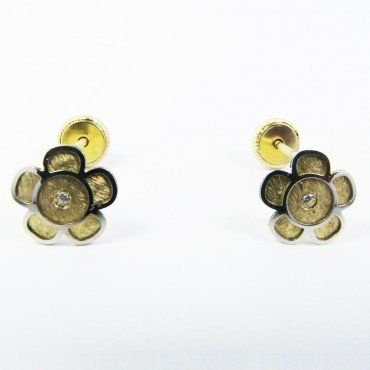 PENDIENTES NIÑA BICOLOR FETICHE