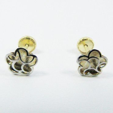 PENDIENTES NIÑA BICOLOR FETICHE
